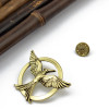 P-0328 Fashion Vintage Antique Bronze The Hunger Games Bird Brooches Alloy Inspired Brooch Pins for Women&Men