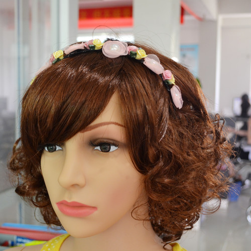 F-0336 Fashion Resin Flower Shape and Synthetic Peal  Hot Selling for Women Sexy Headware for Party
