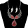 N-6298 Fashion Silver Gold Short Chain Turquoise Bead Statement Choker Necklace and leaf Earring Set for Women Jewelry