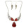 N-6298 Fashion Silver Gold Short Chain Turquoise Bead Statement Choker Necklace and leaf Earring Set for Women Jewelry