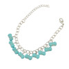 B-0752 Vintage Tribal Charms Bracelet Silver Chain Natural Turquoise Beads Stone Bracelets 5 Styles