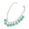 B-0752 Vintage Tribal Charms Bracelet Silver Chain Natural Turquoise Beads Stone Bracelets 5 Styles