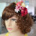 F-0337 3 Colors Floral Hoop Handmade Hairband Ribbon Flowers Leaf Headbands For Women Wedding Hair Accessories