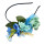 F-0348  3 Colors Floral Hoop Handmade Silk Ribbon Hairband Artificial Flowers Leaf Head Band For Women Wedding Hair Accessories