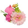 P-0330 Fabric Flower Pectoral Brooch Pins Corsage Hairpin Hair Barrettes for Women Dual Use 4 Colors