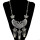 N-6302 Bohomian Fashion style Silver plated fash shape Tassel moon butterfly shape pendant & Necklace for Women Jewelry