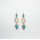 N-6319 Bohemian Multilayers Chain Pendant Long Tassel Turquoise Rhinestone 4 Layers Necklace Earring Drop Dangle Earrings Jewelry Set