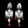 E-3825 New Arrival bohemian vintage gold & silver plated colorful pearls bird shape Dangling Earrings for women jewelry