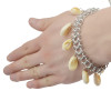 B-0759 Bohemian Korea fashion style Silver plated Bangle shell tassel Bracelet for women jewelry