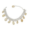 B-0759 Bohemian Korea fashion style Silver plated Bangle shell tassel Bracelet for women jewelry