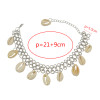 B-0759 Bohemian Korea fashion style Silver plated Bangle shell tassel Bracelet for women jewelry