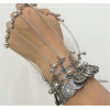 B-0761 Bohemian Silver Blue Resin Bead Bracelets & Bangles Antalya Gypsy Turkish Hollow Out Flower Bells Tribal Ethnic Bracelet Women Jewelry