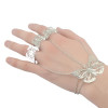B-0766   Korea Silver Gold Tassel Bracelets & Bangles Antalya Gypsy Turkish Hollow Out Butterfly Bracelet Women Jewelry