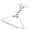 N-6327 Elegant Summer Beach  Charm Chain Sexy Body Chain Resin  Big  Flower  Rhinestone Necklace Women Body Jewelry