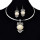 N-6333 Bohemian Silver Fashion Necklaces Inlay Natural Turquoise Owl Shape Pendant Necklace Earrings For Women Jewelry Set