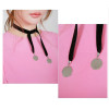 N-6332 New Fashion European Black Rope Chain Choker Gold Silver Metal Sheet Necklace Women Girls Jewelry