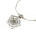 N-6328 Fashion Women Flower Shape Tassel Silver Plated Chain Charm Pendant Choke Bid Neckalce