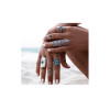 R-1384 Boho Vintage Gypsy Silver Joint Knuckle Nail Midi Finger  Ring Turquoise Ring Set of 9 Rings