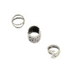 R-1381 Fashion Ring Vintage Silver Gypsy Joint Knuckle Nail Midi Finger Ring Set of 8 Rings