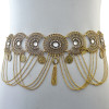 N-6340 Vintage Silver /Bronze Waist Chian Hollow out Carving Crystal Body Chain Summer Beach Body Waist Chain Jewelry