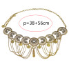 N-6340 Vintage Silver /Bronze Waist Chian Hollow out Carving Crystal Body Chain Summer Beach Body Waist Chain Jewelry