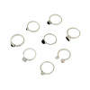 R-1388 8 Pcs/set Resin Stone Rhinestone Ring Silver Plated Gypsy Joint Knuckle Nail Midi Finger Ring