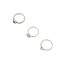 R-1388 8 Pcs/set Resin Stone Rhinestone Ring Silver Plated Gypsy Joint Knuckle Nail Midi Finger Ring