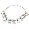 N-6337 Bohemian Fashion Women Silver Plated Chain Biniki waist belly Turquoise Beach Waist Body Chain