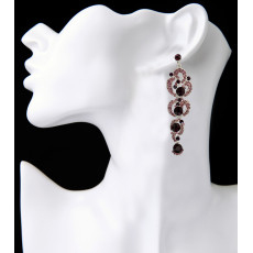 E-3837 Bohemian Fahsion 5Colors Dangle Earring Crystal Rhinestone Luxry Weeding earring for women