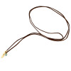 N-6356 bohemain vintage style gold plated Leather Chain leaf shape pendant collars Necklace Jewelry for women