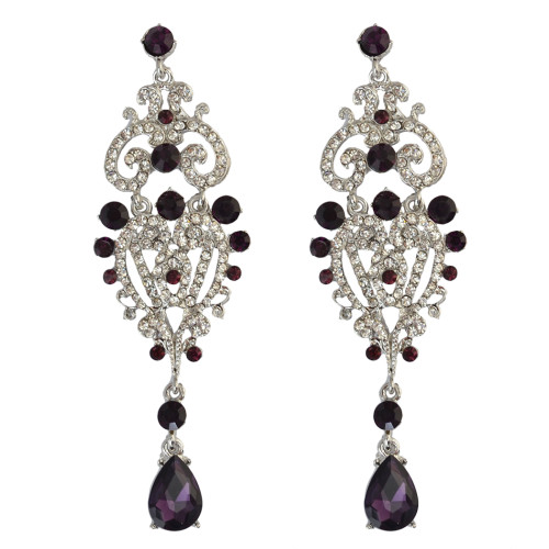 E-3836 Bohemian Fahsion 4 Colors Dangle Earring Crystal Rhinestone Luxry earring for women Jewelry