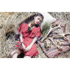 F-0344 Bohemian Handmade Retro Style Rope Chain resin beads Feather Tassel Hairband Accessories for women