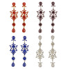 E-3861 Bohemian Fahsion 4 Colors Dangle Earring Crystal Rhinestone Luxry Weeding Earring for Women