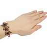 B-0774 Bohemian Fahsion Gold Chain Bracelet Charm Crystal Rhinestone Bracelet for Women Jewelry
