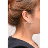 E-3842 Simple Design Female Popular Silver Gold Round Shape Ear Stud Earrings For Women Jewelry