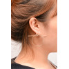 E-3842 Simple Design Female Popular Silver Gold Round Shape Ear Stud Earrings For Women Jewelry