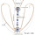 N-6323 Bohamian Tribal Summer Beach Fashion Gold Chain Charm Sexy Body Chain Crystal Rhinestone Necklace Women Jewelry
