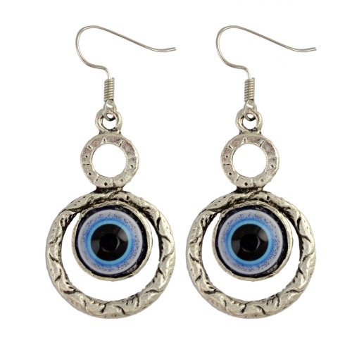 E-3852 5 Styles Bohemian Silver Opals Drop Earrings Owl Elephant Eyes Shape Bracelets For Women Jewelry Set B-0814
