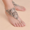 B-0779 Fashion Summer Bohemian Style Silver Gold  Plated Chain  Turkish Triangle shape Women Anklet Jewelry