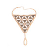 B-0779 Fashion Summer Bohemian Style Silver Gold  Plated Chain  Turkish Triangle shape Women Anklet Jewelry