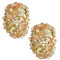 E-0219 new style charming pearl rhinestone flower butterfly earring ear stud