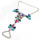 B-0785 Bohemian Fashion style Women Summer Beach Boho Charm Crystal Rhinestone Flower Beads Beachy Anklet & bracelet Jewelry for women