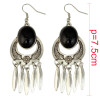 E-3853 Bohemian Antique Silver Gold plated Fashion Earring Bead Dangle Earrings For Women Jewelry