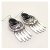 E-3853 Bohemian Antique Silver Gold plated Fashion Earring Bead Dangle Earrings For Women Jewelry