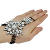 B-0784 Bohemian Fashion Style Silver Plated Summer Beach Charm Crystal Flower Beads Beachy Anklet Bracelet Jewelry for Women