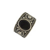R-1390 Vintage Gold /Silver Plated Black Turquoise Gypsy Joint  Fashion 5 pcs Midi Finger Rings Set Jewelry