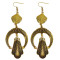 E-3858 Vintage Silver Alloy Exaggerated Earring Long Big Drop Dangle Fish Hook Earrings