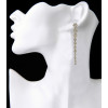 E-3860 bohemian Vintage Antique Silver Plated  Fashion style flower shape crystal Tassel Drop Earrings For Women Jewelry