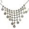 N-6401 Bohemian vintage silver plated coin tassel body chain Necklace with long chain for Women Jewelry