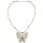 N-6400 Popular to the Women Butterfly Tassel Shape  Silver Plated Chain Charm Short Choker Bid Neckalce